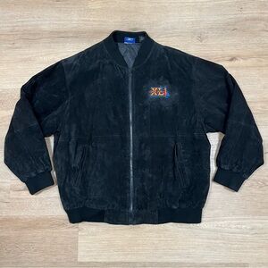 VTG Suede Leather Reebok NFL Superbowl XLI Bomber Jacket XXL 2XL Big & Tall